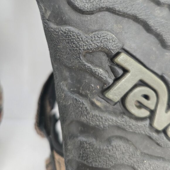 Teva | River Bed brown scorpion print outdoor hiking gorpcore sandals | MENS 10 - Picture 10 of 10